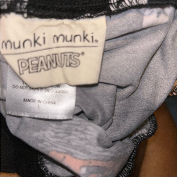 2 PC MUNKI MUNKI PEANUTS SNOOPY HALLOWEEN WOMENS PAJAMA Pant SET Lounge Large L - Picture 5 of 5